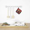 Fawn Pug Christmas Pair of Pot Holders Kitchen Heat Resistant Pot Holders Sets Oven Hot Pads for Cooking Baking BBQ, 7 1/2 x 7 1/2