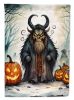 Krampus The Christmas Demon Spooky Halloween House Flag Large Porch Sleeve Pole Decorative Outside Yard Banner Artwork Wall Hanging, Polyester